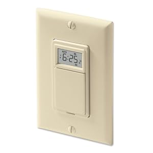 Aube by Honeywell TI032-3W-5 U 7-Day Programmable Timer Switch, Almond by Aube Honeywell