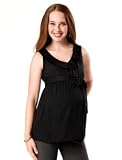Motherhood Maternity: Sleeveless Pleated Maternity Blouse