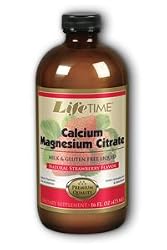 Liquid Calcium Magnesium Citrate Strawberry Flavor 600 mg Pre Aciidified - 16 oz - Liquid