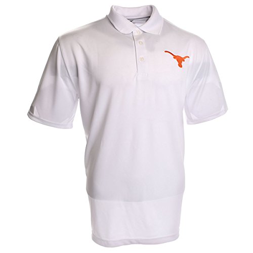 Texas Longhorns NCAA Mens Silhouette Poly Synthetic Polo Shirt by 289c