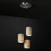 Justice Design POR-8818-10-OVAL-NCKL Limoges - Three Light Cluster Mini-Pendant