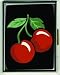 Vintage 50's Style "Cherries" Retro Cigarette/Business Card Holder