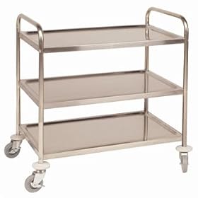 Clearing Trolley 3 tier. Size: 710 x 405 x 810mm.