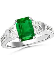 Emerald Cut Emerald Diamond Ring (The Palisades Ring)