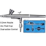 Heavy Duty Air Brush Compressor Dual Airbrush Kit 200 Nail Stencils Machine Equipment Device Facility