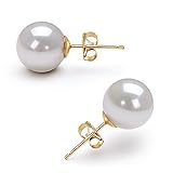 White 8.5-9mm AAA Japanese Akoya Pearl Earring Set