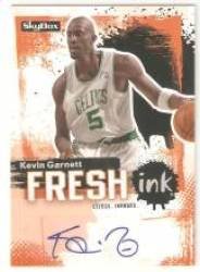 2008-09 SkyBox Fresh Ink #KG Kevin Garnett - Boston Celtics (Autographed) (Basketball Cards)