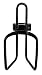 Triton Aluminum Water Bottle Holder - Black (6)