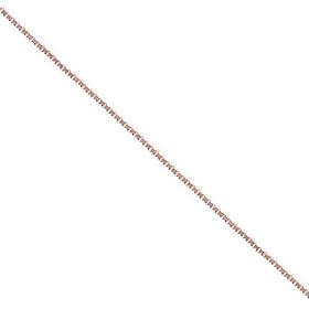 Rose Gold over Sterling Silver .015 16-18in Adjustable Chain Necklace by 