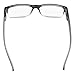 Eyekepper 5 Pack Reading Glasses for Men Spring Hinges Classic Readers Black-Clear Frame +4.00