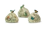 Pack of 6 Robins Song Butterfly Bird & Frog Decorative Garden Stones 6"