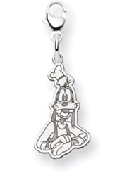 Sterling Silver Disney Goofy Lobster Clasp Charm