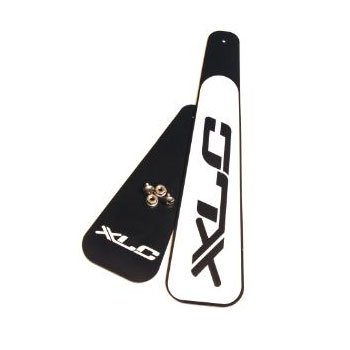 Buddy Flaps XLC Logo Mud Flap - Standard Size, Black/Silver