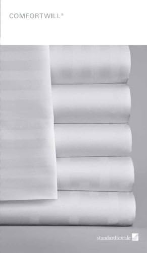 Comfortwill Tone on Tone Striped White Flat Sheet (Extra Wide King). Usually ships in 1-3 business days unless there is a problem