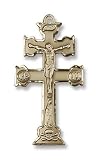 14K Gold Caravaca Crucifix Medal
