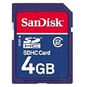 4GB Sandisk SDHC 4 GB SD Speicherkarte f&uuml;r Canon IXUS 110 IS 100is