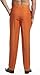 CONCITOR Men's Dress Pants Trousers Flat Front Slacks ORANGE