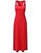 DRESSIS Women's Casual Racerback Scoop Neck Sleeveless Maxi Tank Dress (40 Colors)