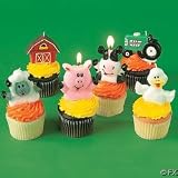 Farm Party Cake Candles (set of 12)