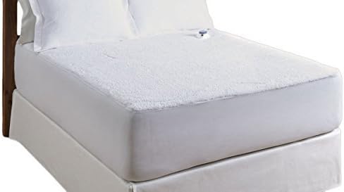 Serta Luxurious Sherpa Top Low-Voltage Electric Heated Mattress Pad, Full, White by Rerfect Fit