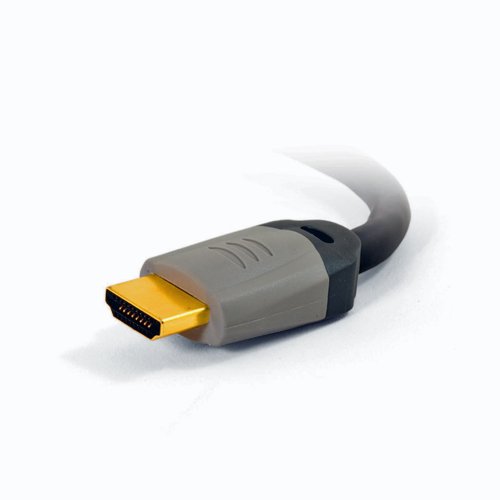 Cables To Go 98035 Premium HDMI Digital Audio/Video Cable (8 Feet, Black/Grey)