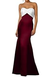 Chiffon/Satin Floor Length Sweetheart Sheath Mermaid Lace Prom Dress 