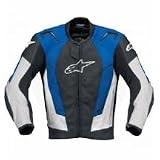 ALPINESTARS JACKET RC-1 LTHR BLUE-52 310-507-70-52
