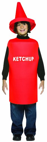 Rasta Imposta Lightweight Ketchup Children's Costume, 7-10, Red