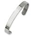Polished Stainless Steel Cuff Bangle Bracelet