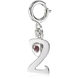 ELLE Jewelry Charms 2 Number Sterling Silver C