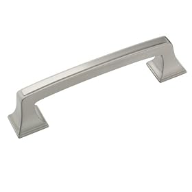 Amerock Mulholland Pull 96 mm Center, Satin Nickel #BP53031-G10 by Amerock