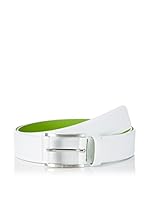BOSS Green Cinturón Piel Tymos (Blanco)