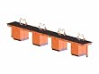 Diversified Woodcraft C2744K Eight Station Service Center