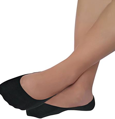Womens Socks No Show - 3 Pairs - Bamboo Fiber Invisible Silica Gel Slip-Resistant - Made Out Of High Quality Bamboo