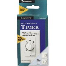Intermatic-FD30MWC Spring Wound Auto-Off Timer - 30 Min. Time Cycle - SPST - White