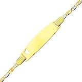 14K 3 Tri-color Gold 2.5mm Baby Heart ID Valentino Bracelet with Spring Ring Clasp and 1 Extension - 5+1 Inches