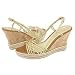 Cole Haan Andra Wedge Gold Sandals