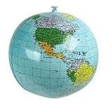 12" Inflatable Globe by Toysmith