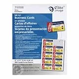 Business Cards For Inkjet Printers, 250/BX, White