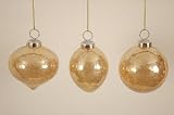 Ornament Crackle Luster Champagne