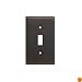Baldwin 4751.112.CD Classic Square Beveled Edge Single Toggle Switch Plate, Venetian Bronze