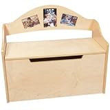 Picture Toy Chest - color:White