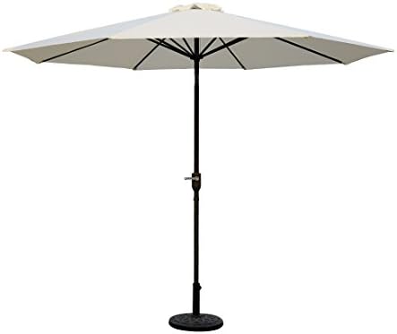 OUTT Outdoor Deck Patio Garden Patio Pool Porch Canopy Umbrella Market (beige,dia 10')