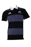 Adidas All Blacks Hoop 16th Polo Herren Rugby T-Shirts Baumwolle Poloshirt Fanshirt Jersey Trikot Oberteil Top M&auml;nner Bekleidung Baumwollshirt - Adidas