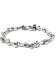 Stainless Steel Link with "U" Lock Bracelet 08.50 Inch olished B844