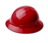 ERB 19204 Americana Full Brim Hard Hat with Slide Lock, Red