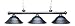 Z-Lite 100703GM-SGM 56-Inch 3-Light Billiard / Island Fixture with Metal Step Shades