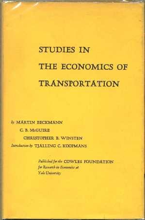 Studies in the Economics of Transportation