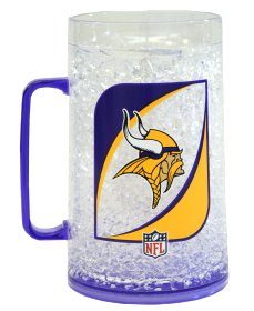 Caseys Distributing 9413101321 Minnesota Vikings Crystal Freezer Mug- Monster Size
