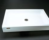 Jacuzzi T374959WH 48-Inch L by 32-Inch W Single Threshold Tru-Level Acrylic Shower Base, White Finish